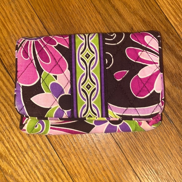 Authentic Vera Bradley Handbag And Matching Wallet in Purple Punch - Picture 15 of 17